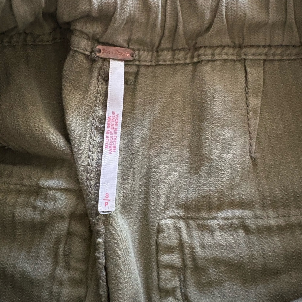 Free People Green Cargo Pants - Picture 3 of 4